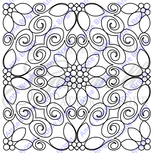 Bluster Blossoms 8T block